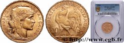 20 francs or Coq, Dieu protège la France 1904 Paris F.534/9