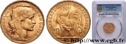 20 francs or Coq, Dieu protège la France 1906 Paris F.534/11