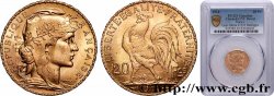 20 francs or Coq, Liberté Égalité Fraternité 1914 Paris F.535/8