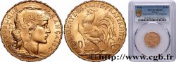 20 francs or Coq, Liberté Égalité Fraternité 1914 Paris F.535/8