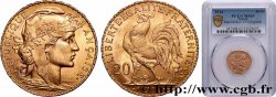 20 francs or Coq, Liberté Égalité Fraternité 1914 Paris F.535/8