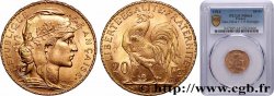 20 francs or Coq, Liberté Égalité Fraternité 1914 Paris F.535/8