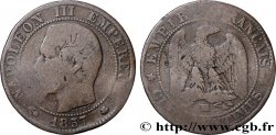 Cinq centimes Napoléon III, tête nue 1857 Strasbourg F.116/39