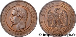 Dix centimes Napoléon III, tête nue 1852 Paris F.133/1
