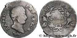 Quart (de franc) Napoléon Empereur, Calendrier révolutionnaire 1805 Turin F.158/17