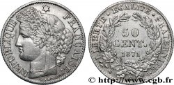 50 centimes Cérès, IIIe République 1871 Bordeaux F.189/2