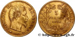 5 francs or Napoléon III, tête nue, grand module 1856 Paris F.501/2