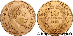 10 francs or Napoléon III, tête laurée, type définitif à grand 10 1862 Paris F.507A/1