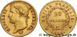 20 francs or Napoléon, tête laurée, Empire français 1810 Paris F.516/8