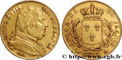 20 francs or Louis XVIII, buste habillé 1815 Paris F.517/10