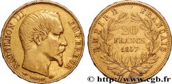 20 francs or Napoléon III, tête nue 1857 Paris F.531/12