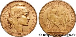 20 francs or Coq, Dieu protège la France 1906 Paris F.534/11