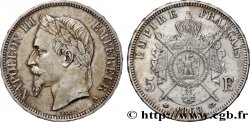 5 francs Napoléon III, tête laurée 1868 Paris F.331/12