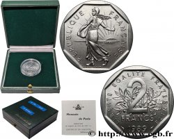 Piéfort Argent de 2 francs Semeuse 1989 Pessac GEM.123 P2 FDC 