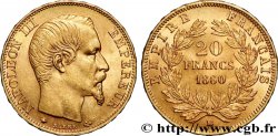 20 francs or Napoléon III, tête nue 1860 Strasbourg F.531/20