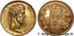40 francs or Charles X, 1er type 1824 Paris F.543/1