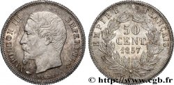 50 centimes Napoléon III, tête nue 1857 Paris F.187/8