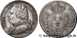 5 francs Louis XVIII, buste habillé 1815 Limoges F.308/20