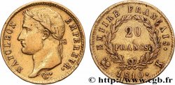 20 francs or Napoléon, tête laurée, Empire français 1810 Bordeaux F.516/11