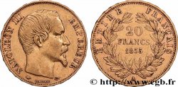 20 francs or Napoléon III, tête nue 1855 Paris F.531/4
