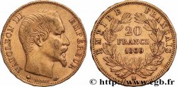 20 francs or Napoléon III, tête nue 1860 Strasbourg F.531/20