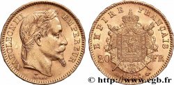 20 francs or Napoléon III, tête laurée 1864 Paris F.532/8
