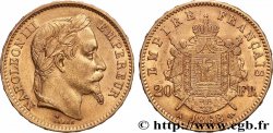 20 francs or Napoléon III, tête laurée 1868 Paris F.532/18