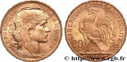 20 francs or Coq, Dieu protège la France 1904 Paris F.534/9