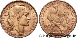 20 francs or Coq, Dieu protège la France 1906 Paris F.534/11