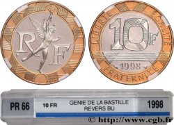 10 francs Génie de la Bastille, Avers BE / Revers BU 1998 Pessac F.375/15 var.