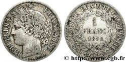 1 franc Cérès, IIIe République 1872 Paris F.216/5 TB20 