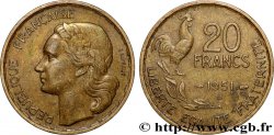 20 francs G. Guiraud 1951 Beaumont-Le-Roger F.402/8