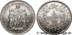 5 francs Hercule 1876 Paris F.334/17