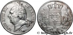 5 francs Louis XVIII, tête nue 1823 Paris F.309/76