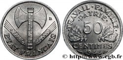 50 centimes Francisque, légère 1944  F.196/4