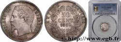50 centimes Napoléon III, tête nue 1860 Paris F.187/13