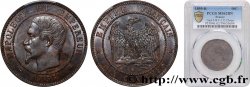 Dix centimes Napoléon III, tête nue 1855 Bordeaux F.133/27