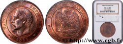 Dix centimes Napoléon III, tête nue 1853 Paris F.133/2