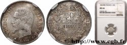 20 centimes Napoléon III, tête nue 1860 Strasbourg F.148/16