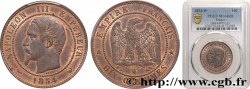 Dix centimes Napoléon III, tête nue 1854 Lille F.133/18