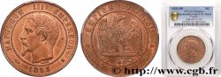 Dix centimes Napoléon III, tête nue 1853 Strasbourg F.133/4