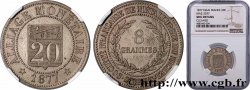 Essai d’alliage de 20 centimes 1877  GEM.257 3