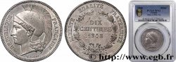 Concours de 10 centimes, essai en étain par Rogat, deuxième concours, deuxième revers 1848 Paris VG.3170 var