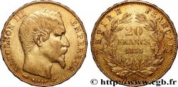 20 francs or Napoléon III, tête nue 1855 Paris F.531/4