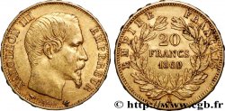 20 francs or Napoléon III, tête nue 1860 Paris F.531/18