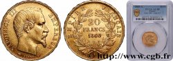 20 francs or Napoléon III, tête nue 1860 Paris F.531/17