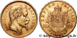 20 francs or Napoléon III, tête laurée 1866 Paris F.532/13