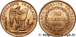 20 francs or Génie, Troisième République 1891 Paris F.533/15