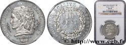 Concours de 10 centimes, essai en étain par Vauthier-Galle 1848 Paris VG.3155 var.