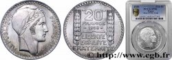 Préparation de la 20 francs, type Turin, essai en aluminium, tranche striée 1938 Paris GEM.200  6